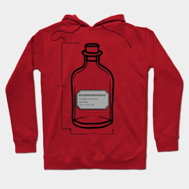 Bottle Engineering Drawing Hoodie by Bourbon_In_College